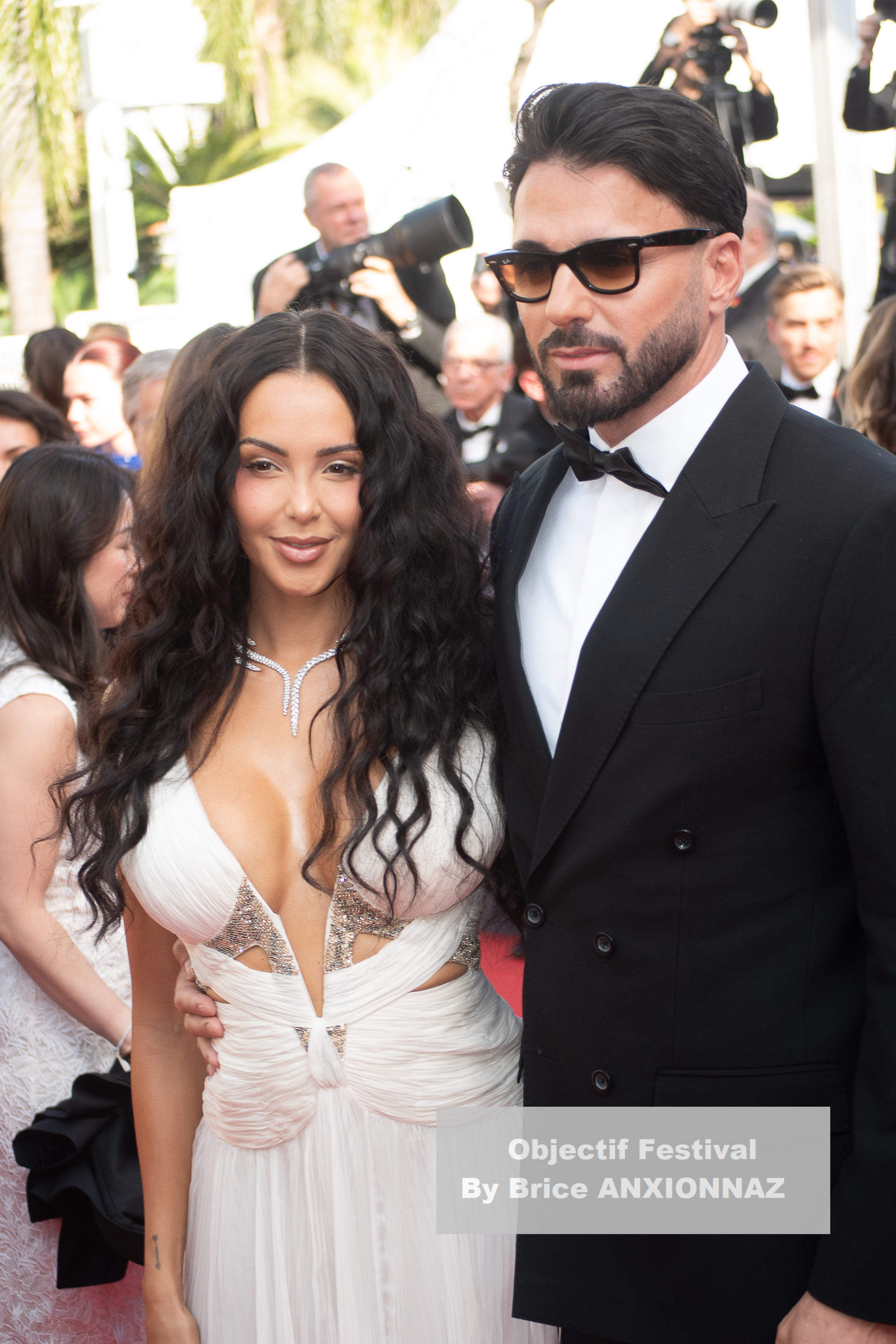 Nabilla Benatia Et Thomas Vergara / 78th Cannes International Film Festival / Objectif Festival by Brice ANXIONNAZ