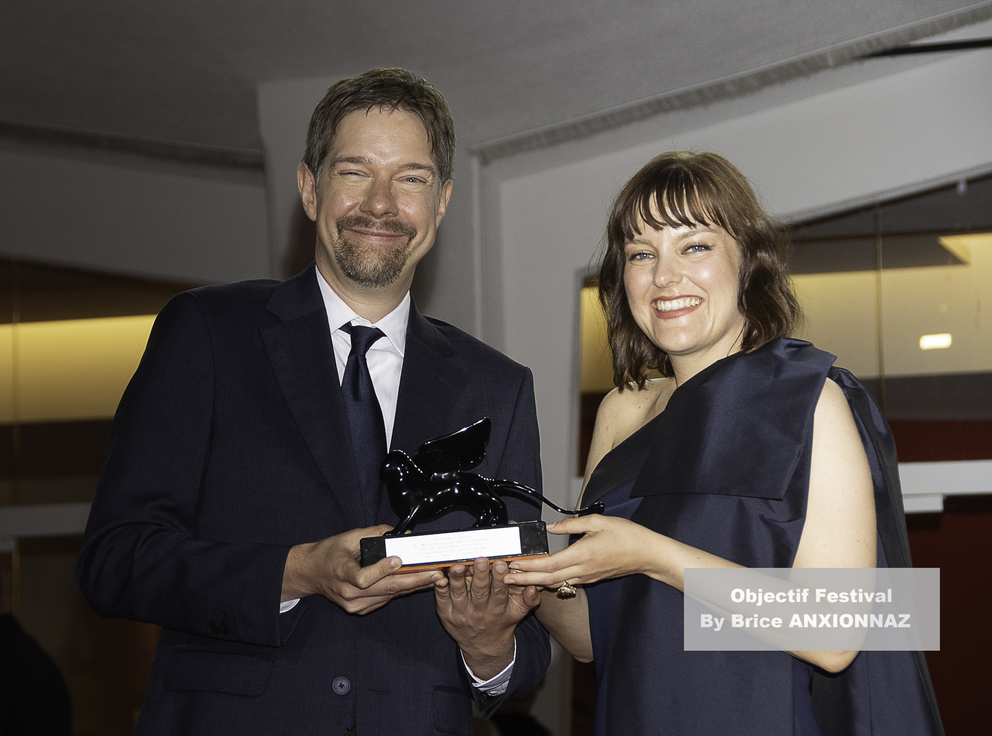 Victor Maes And Kate Voet / 82eme Mostra Del Cinema / Objectif Festival by Brice ANXIONNAZ