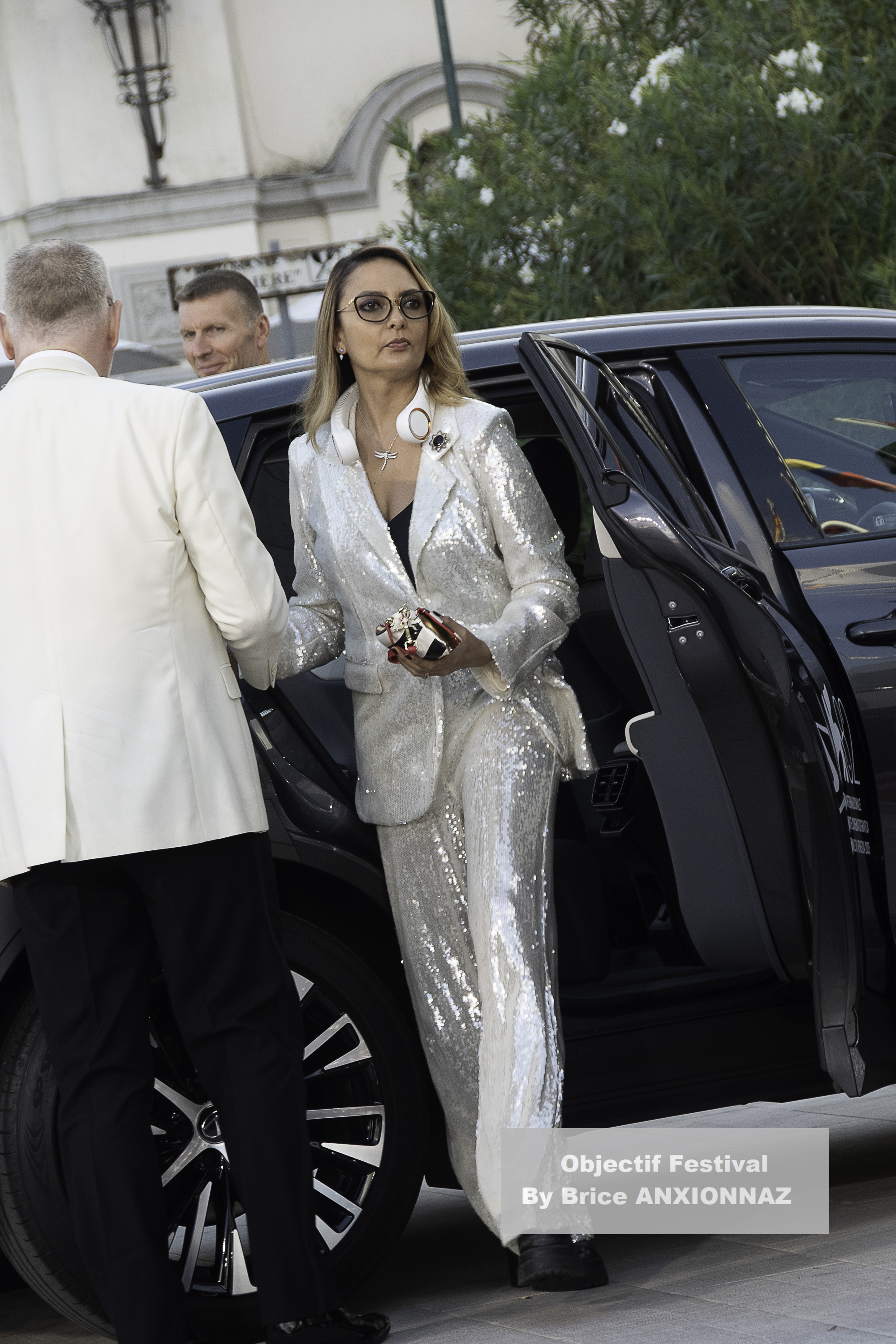 Allegra Riggio And Jared Harris / 82eme Mostra Del Cinema / Objectif Festival by Brice ANXIONNAZ