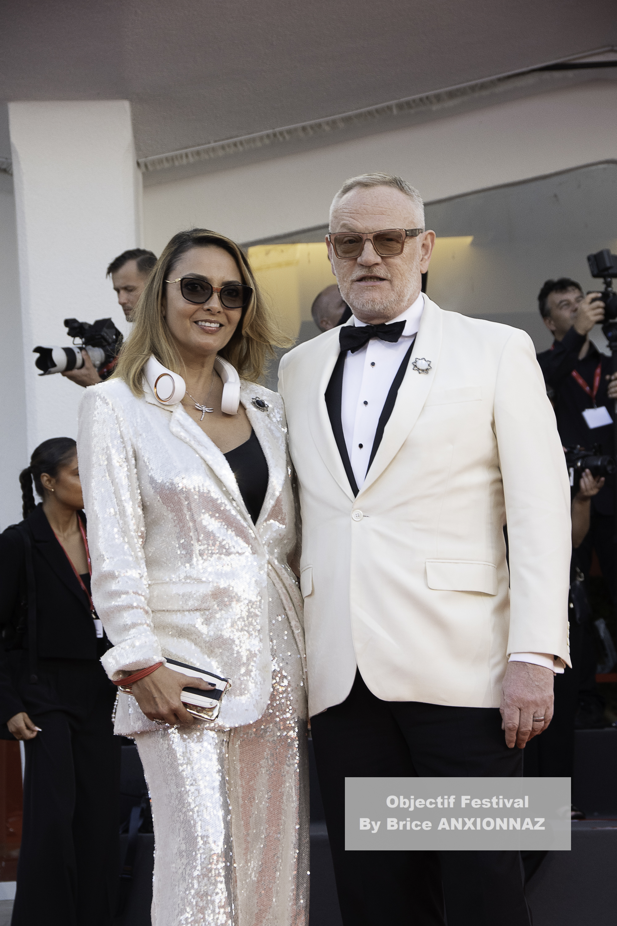 Allegra Riggio And Jared Harris / 82eme Mostra Del Cinema / Objectif Festival by Brice ANXIONNAZ