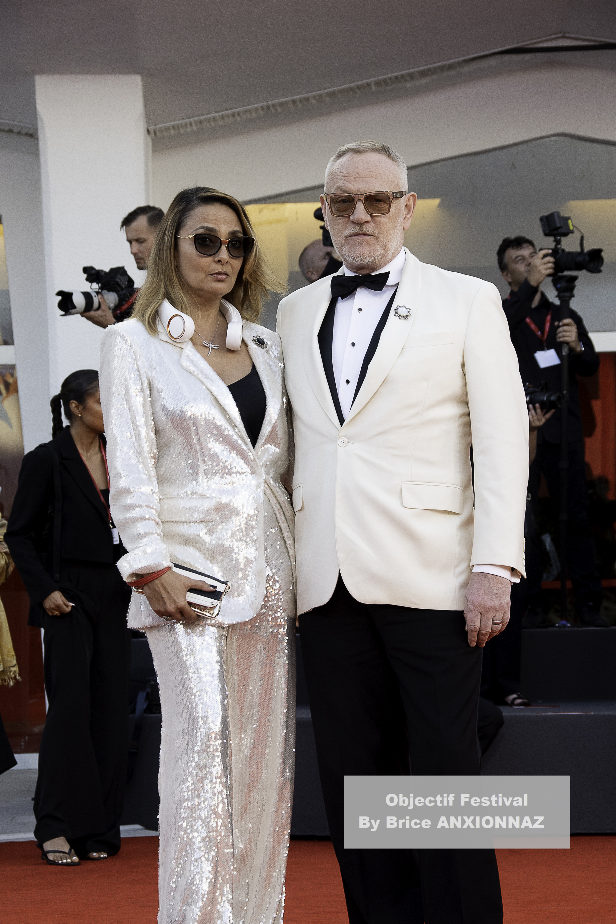 Allegra Riggio And Jared Harris / 82eme Mostra Del Cinema / Objectif Festival by Brice ANXIONNAZ