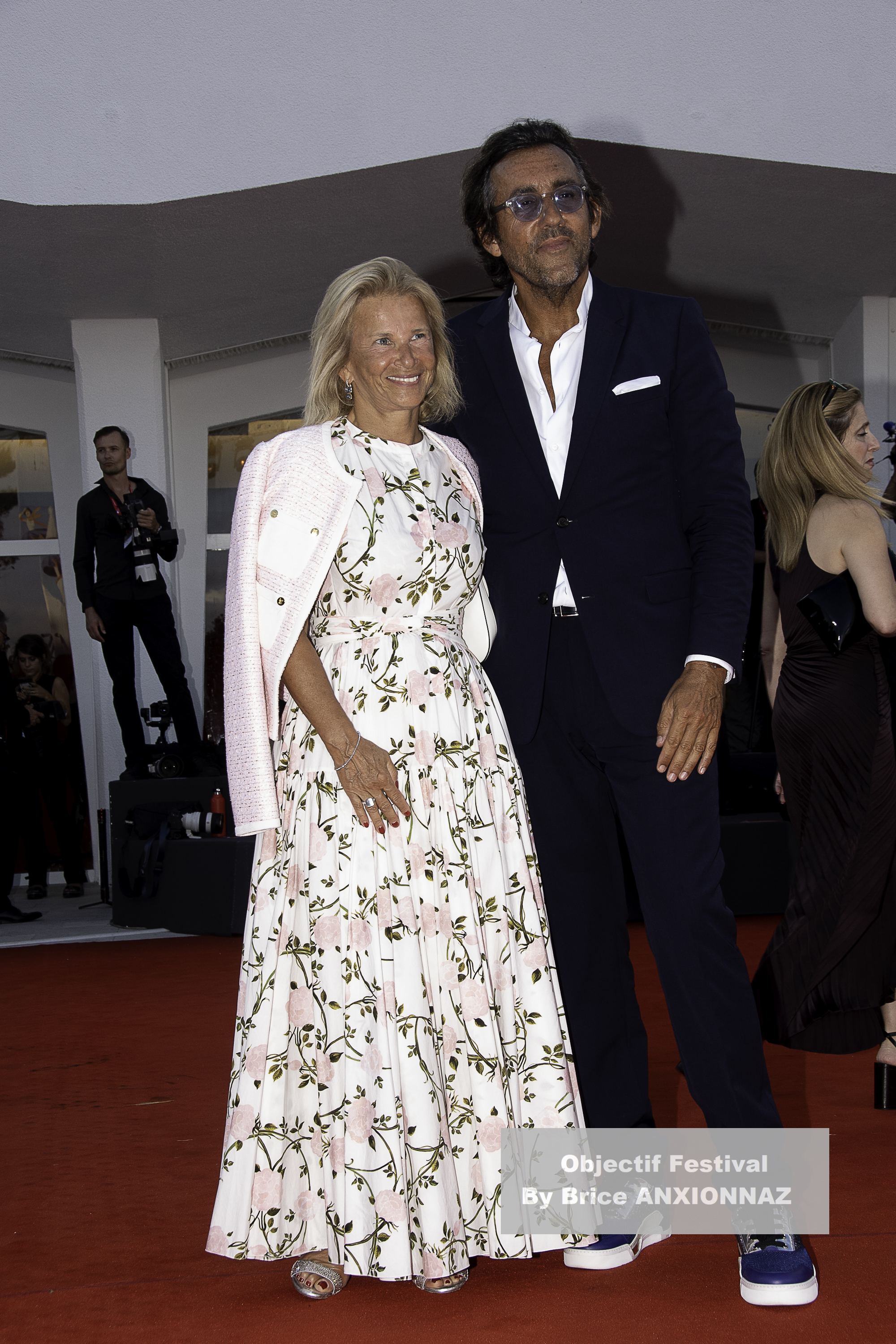 Iris Knobloch And François Breavoine / 82eme Mostra Del Cinema / Objectif Festival by Brice ANXIONNAZ