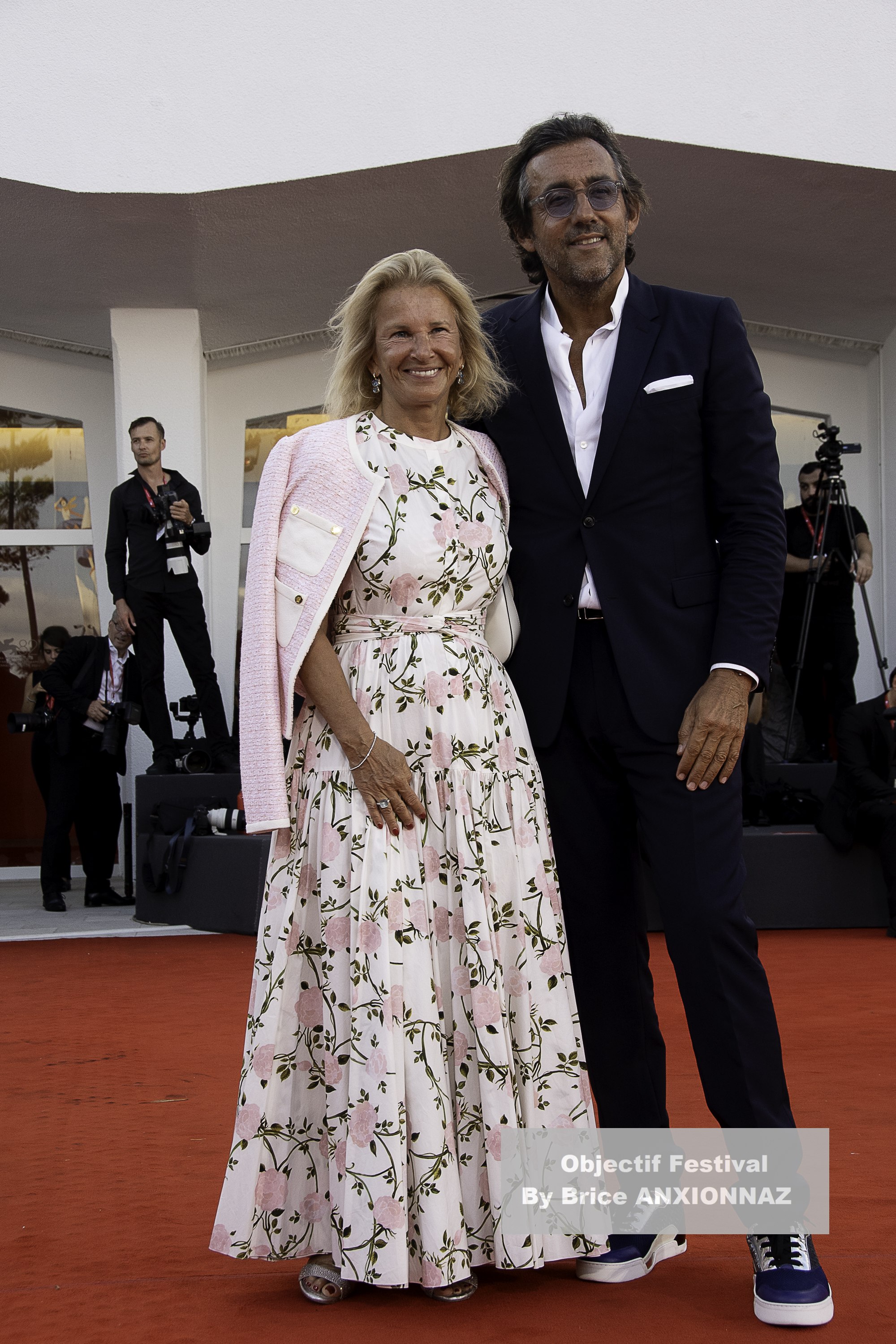 Iris Knobloch And François Breavoine / 82eme Mostra Del Cinema / Objectif Festival by Brice ANXIONNAZ