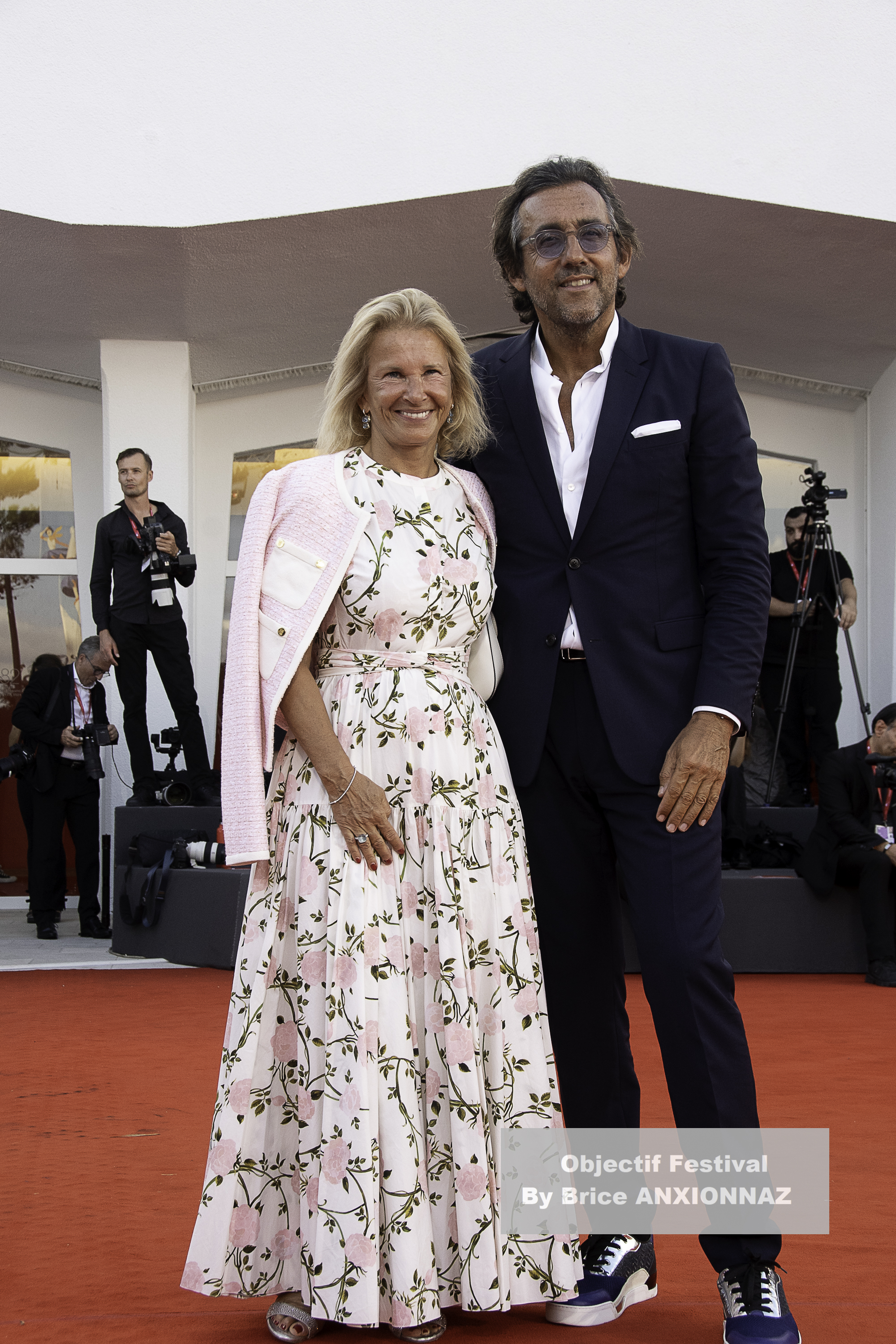 Iris Knobloch And François Breavoine / 82eme Mostra Del Cinema / Objectif Festival by Brice ANXIONNAZ