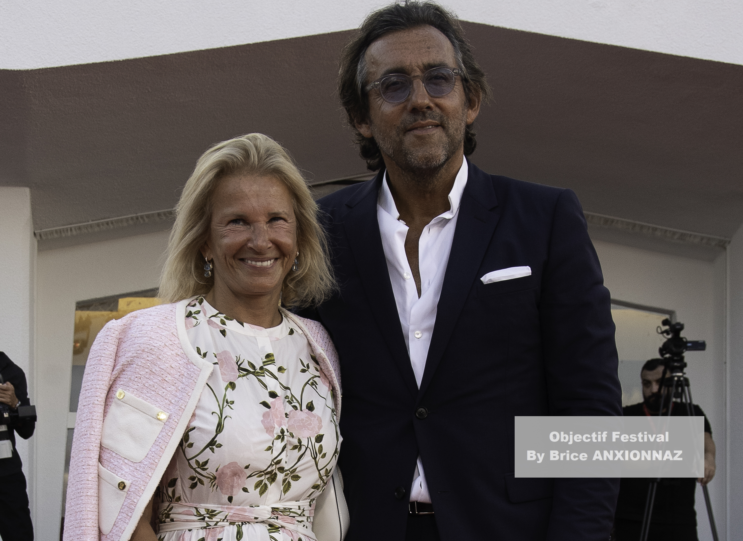 Iris Knobloch And François Breavoine / 82eme Mostra Del Cinema / Objectif Festival by Brice ANXIONNAZ