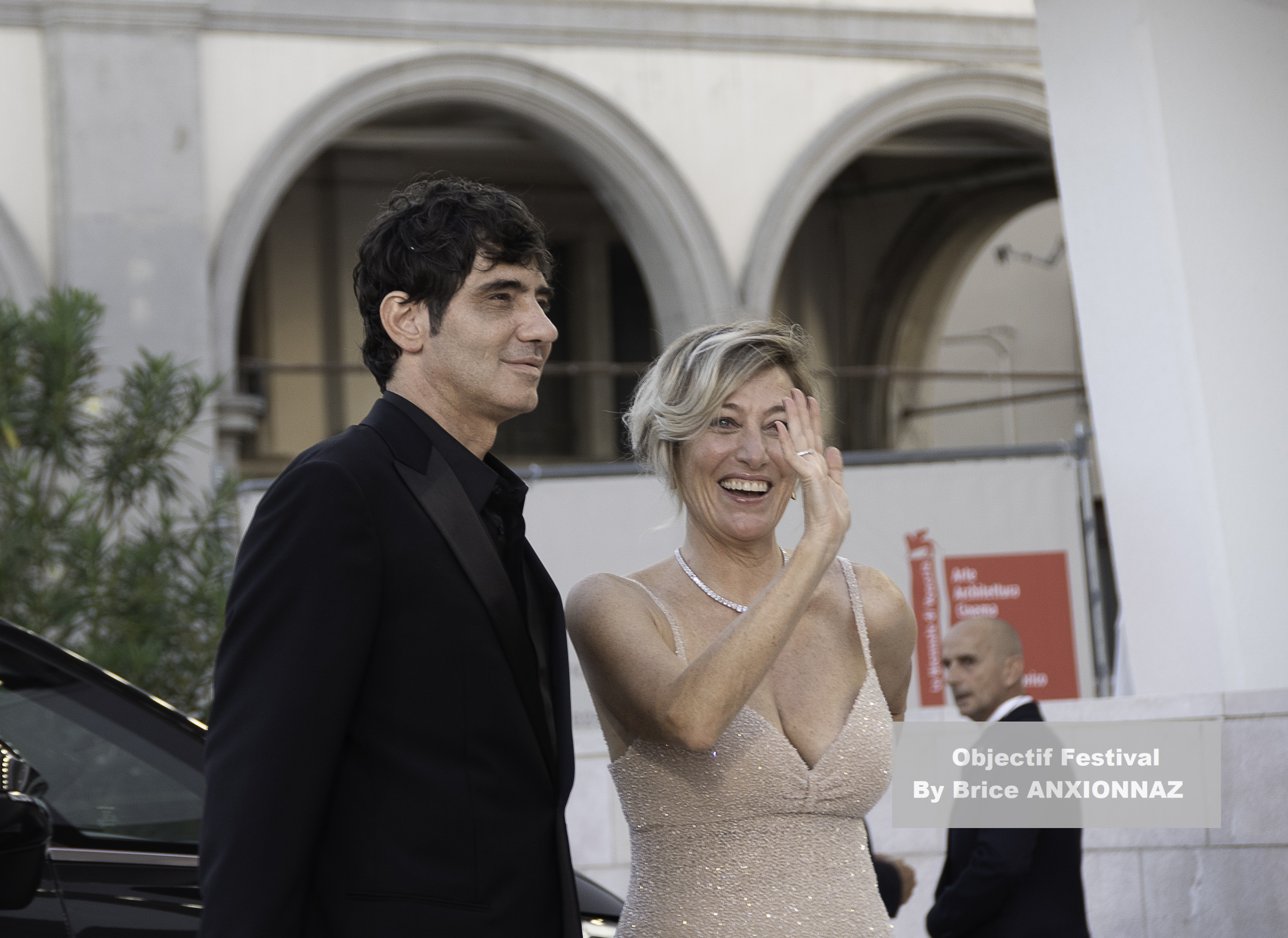 Pietro Marcello And Valeria Bruni Tedeschi / 82eme Mostra Del Cinema / Objectif Festival by Brice ANXIONNAZ