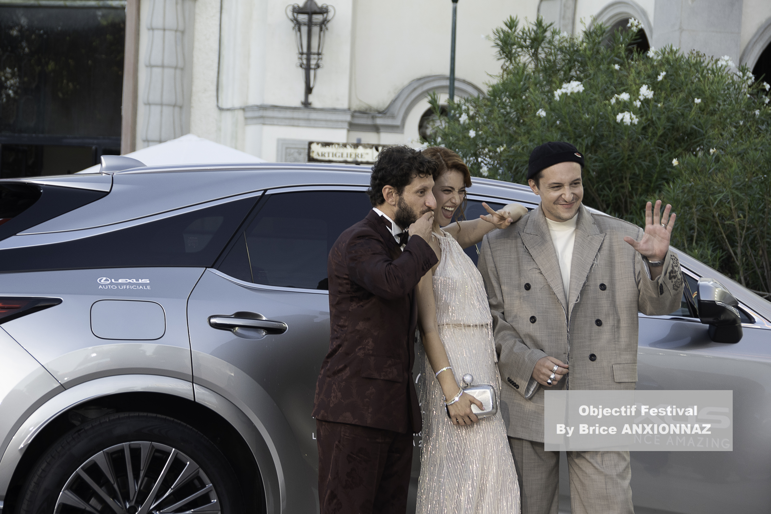 Vincenzo Nemolato Edoardo Sorgente And Gaja Masciale / 82eme Mostra Del Cinema / Objectif Festival by Brice ANXIONNAZ