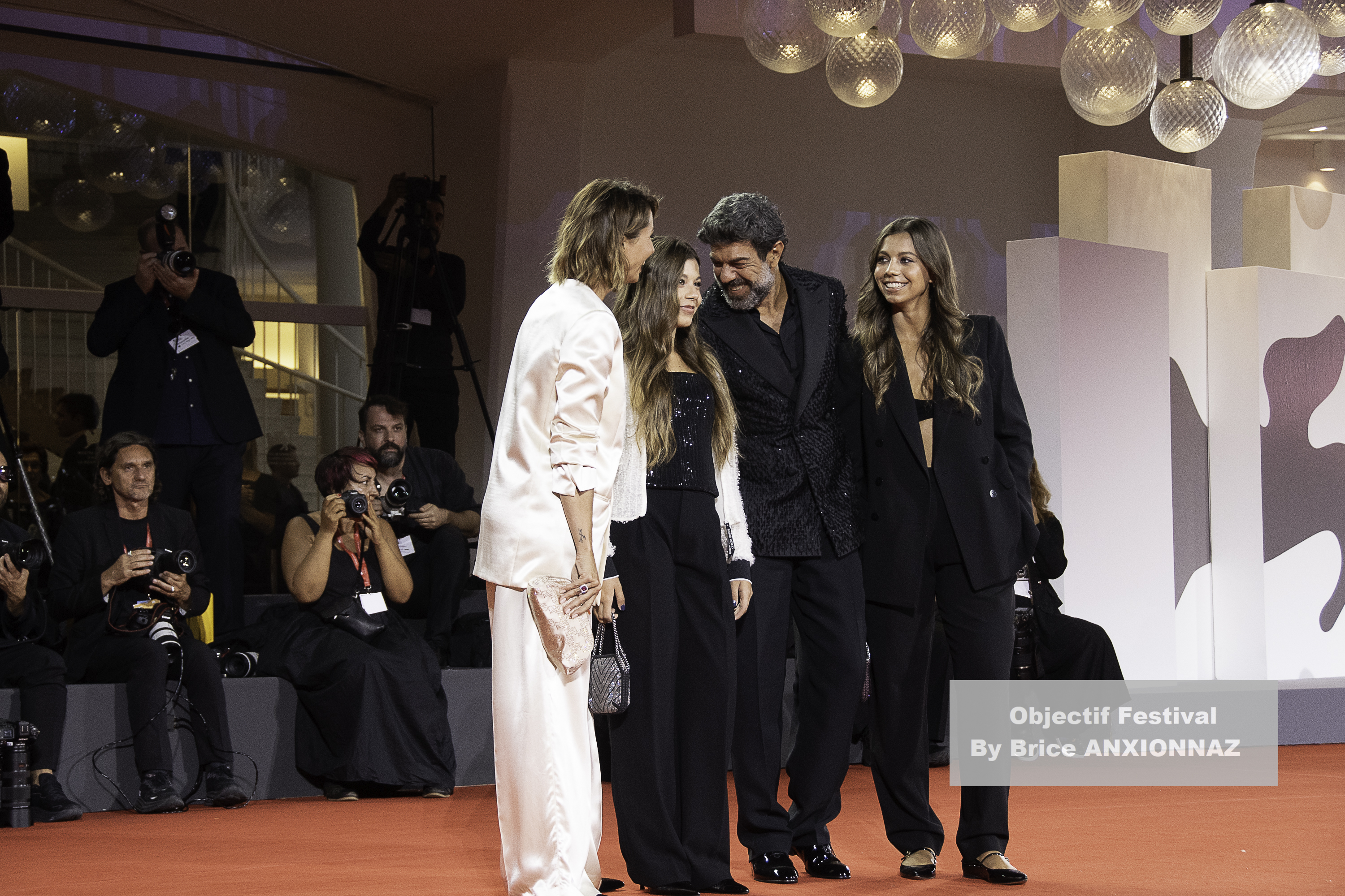 Anna Ferzetti Lea Favino Greta Favino Pierfrancesco Favino / 82eme Mostra Del Cinema / Objectif Festival by Brice ANXIONNAZ