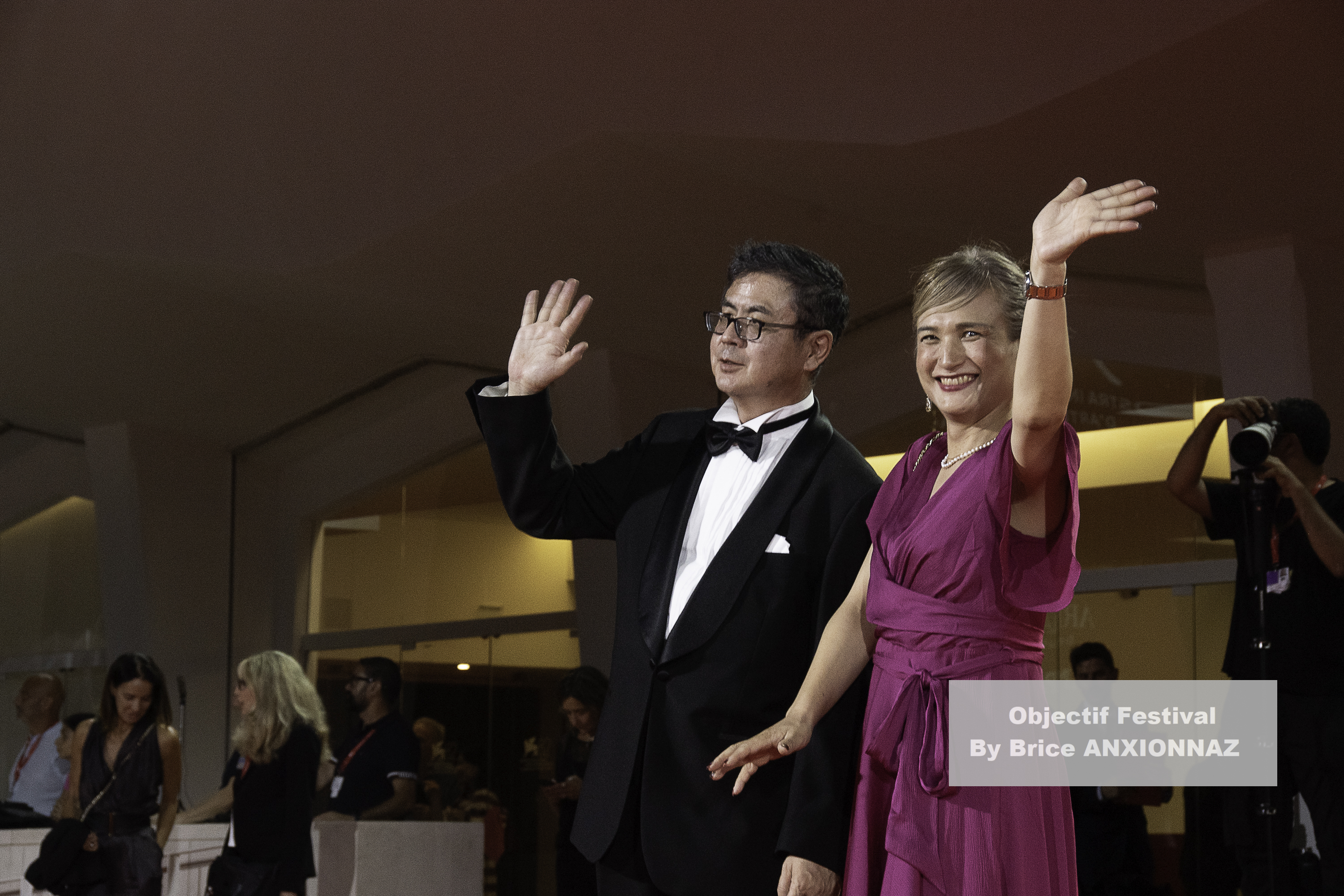 Toshimi Tanio And Nozomu Takahashi / 82eme Mostra Del Cinema / Objectif Festival by Brice ANXIONNAZ