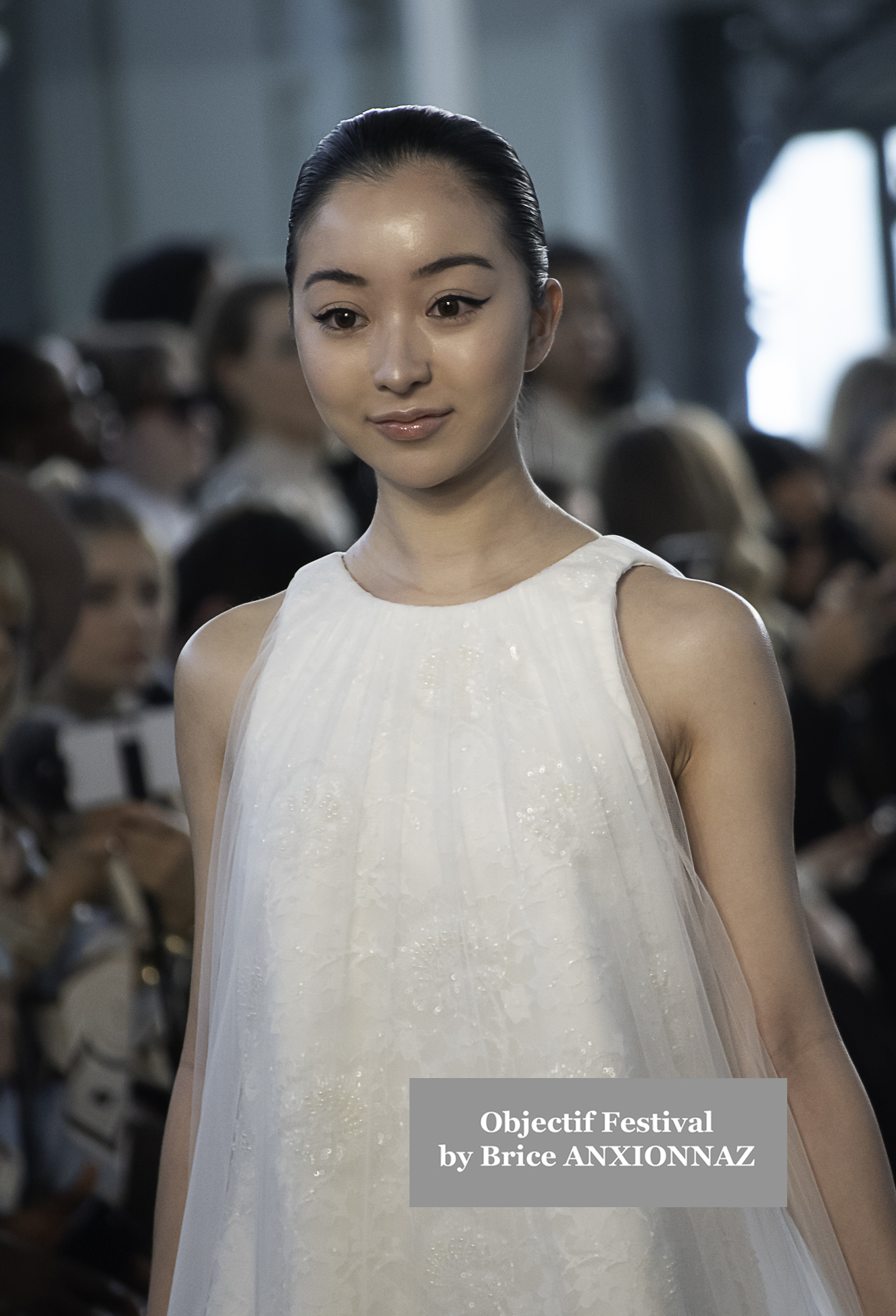 Model Global Fashion Collective - Ameris runway - Défilé attends the Day4atPFWWomenGFCEvent, France on March 6th, 2025 - Photos by Brice ANXIONNAZ (Objectif Festival)