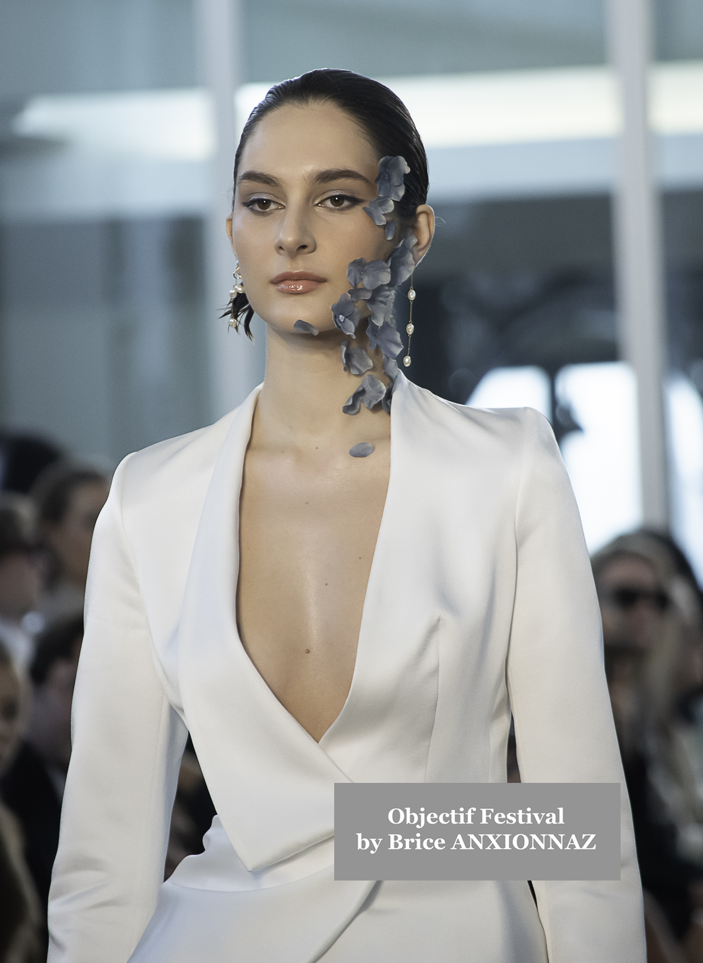 Model Global Fashion Collective - Ameris runway - Défilé attends the Day4atPFWWomenGFCEvent, France on March 6th, 2025 - Photos by Brice ANXIONNAZ (Objectif Festival)