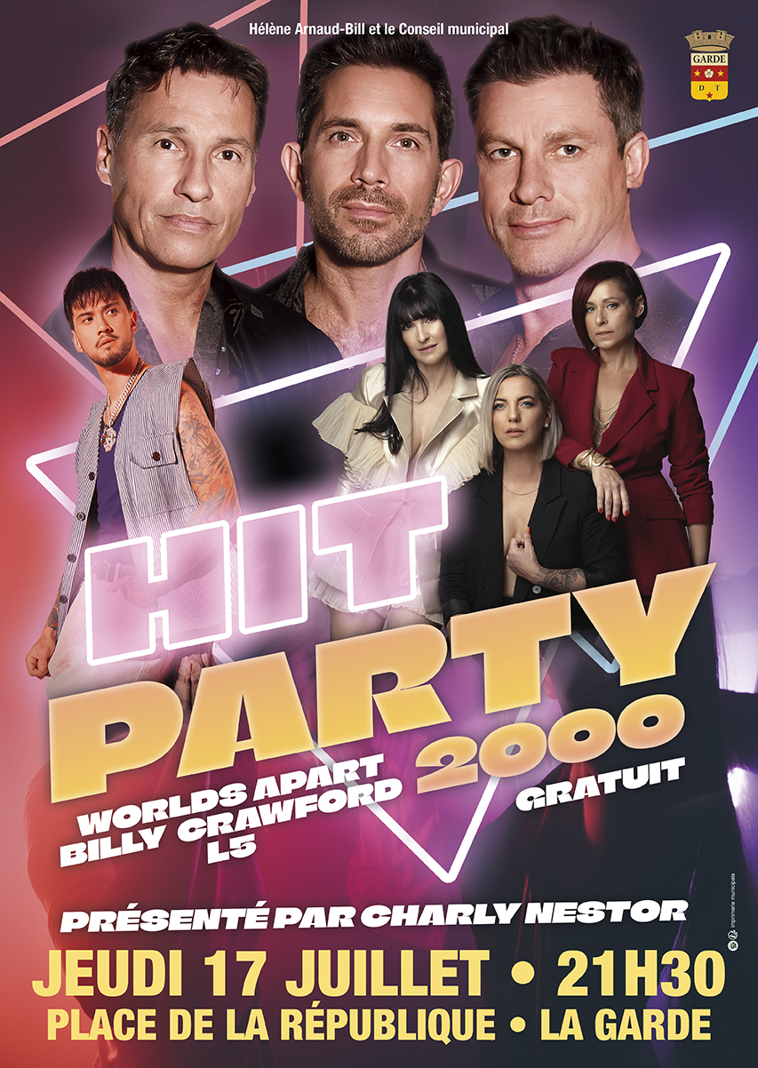 La Garde s’enflamme pour la Hit Party 2000 : une soirée gratuite de tubes nostalgiques !